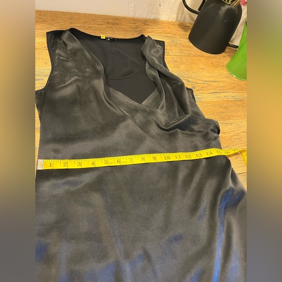 📍Black Silk Drape Dress - Axara Paris (Size 40) - Picture 4 of 9